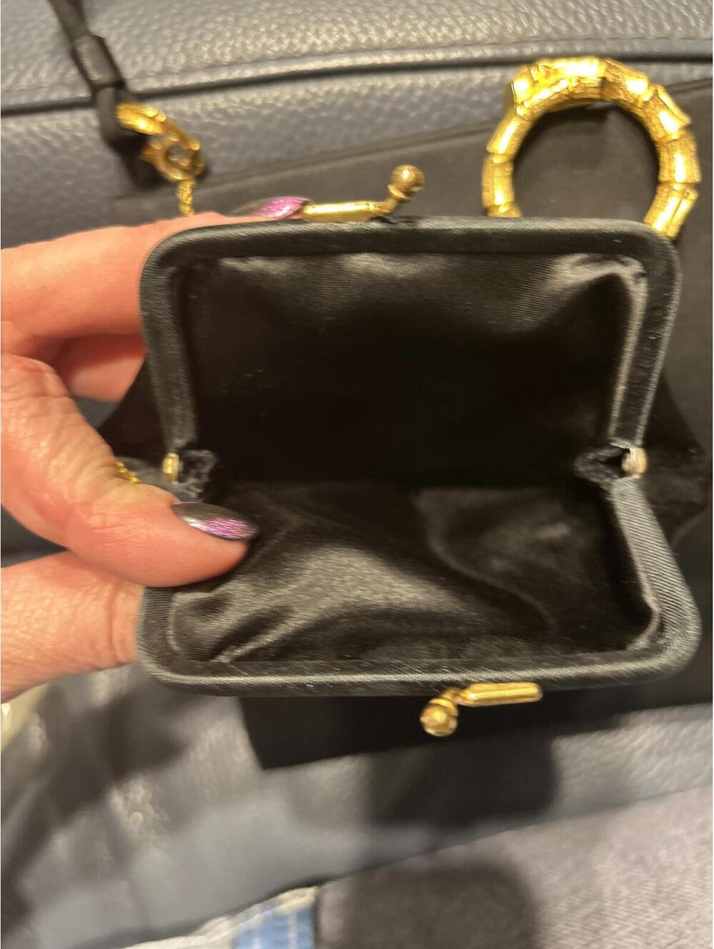 Vintage Koret Silk Handbag with Gold Accents - Picture 8 of 9